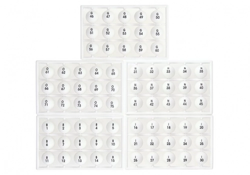 Metal Bingo Game Set Reusable Cards Lottery Machine