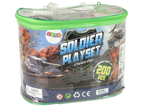 Military Set Military Figures Weapons Vehicles 200 Pieces