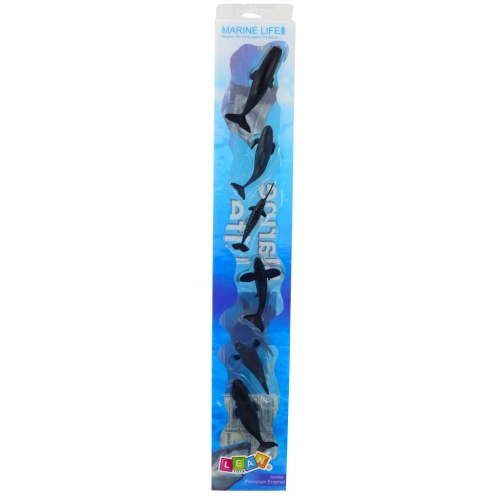 Mini Figurine Set Marine Animals Mammals Killer Whale Photo Dolphin 6-8cm 6pcs