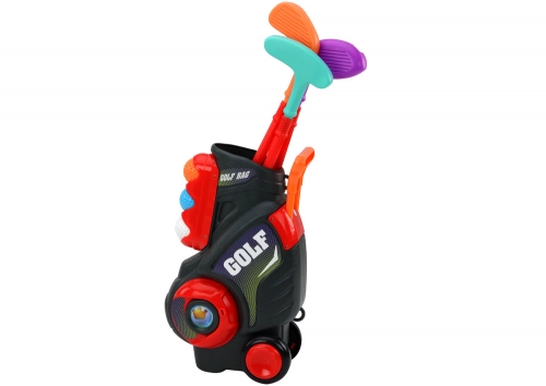 Mini Golf Set For Children Trolley On Wheels