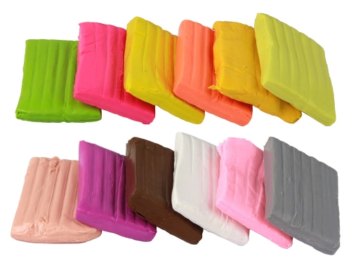 Modeling Clay 12 Colors Pastel Vibrant Colors Mix Set