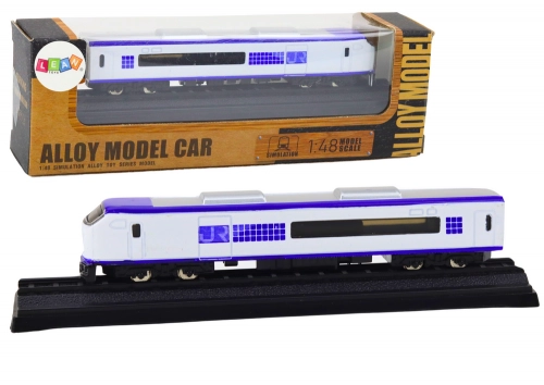 Modelleisenbahn-Wagen für Sammler, 1:48, Metall, Weiß und Blau