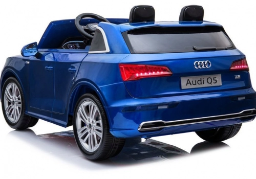 Divvietīgs bērnu elektromobilis Audi Q5 2-Seater Blue Painting