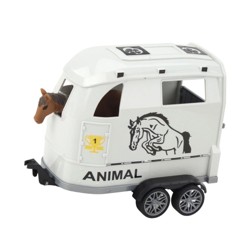 Off-road Vehicle with Horse Trailer, Figure, Lights, Sounds
