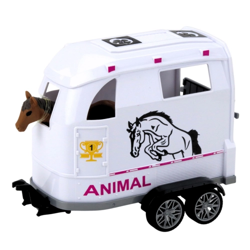 Off-road Vehicle with Horse Trailer, Figure, Lights, Sounds