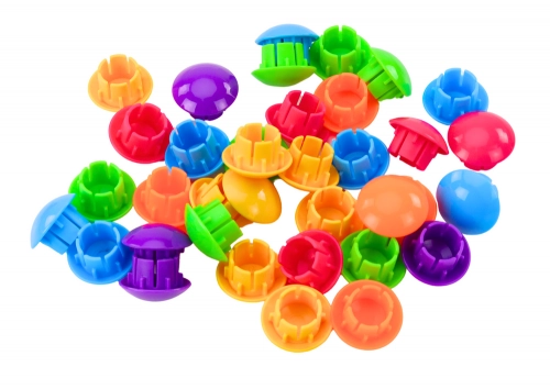 Picture Puzzle Colorful Buttons To Complete 12 Pictures