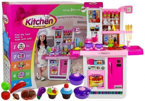 Pink Kitchen with Water Pots Groceries Sound