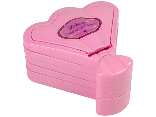 Pink Shell Makeup Bag Eyeshadows Gloss Pink