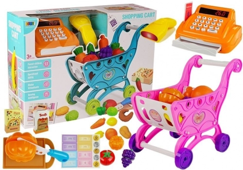 Pink Trolley with Cash Register Accesories