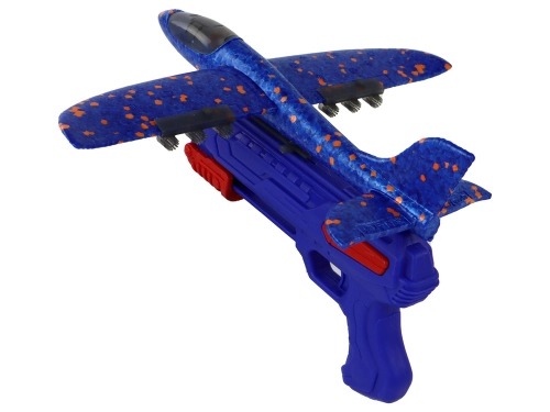 Plane Soap Bubbles Launcher Gun Blue