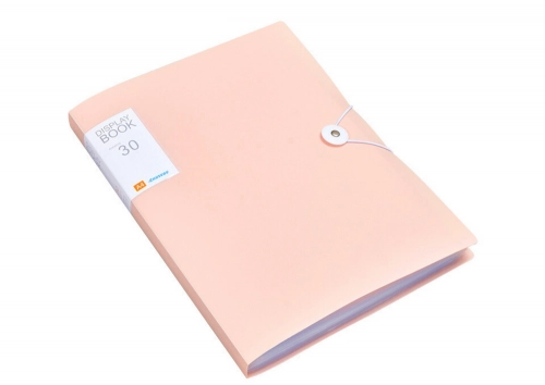 Plastic Folder with Elastic Band 30 Sheets Pink A4