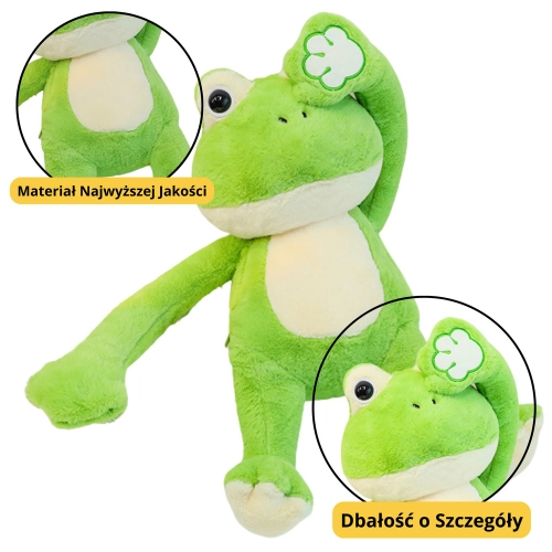 Plush Frog Plush Toy with Magnets Green 23cm