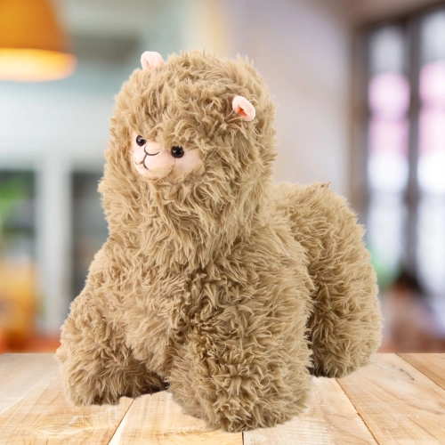 Plush Mascot Cuddly Toy Llama Beige 40 x 40cm
