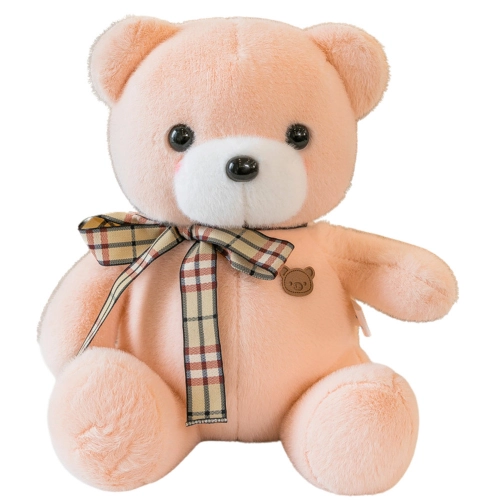 Plush Mascot Cuddly Toy Teddy Bear With Bow Cream 23cm