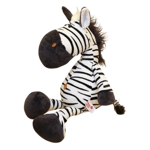 Plush Mascot Cuddly Toy Zebra Black and White 25cm