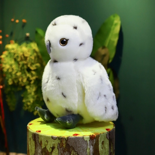 Plush Owl Bird Plush Toy Mascot Cuddly Toy White 23cm