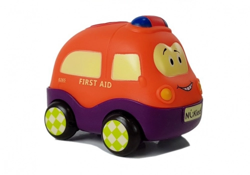 Police Ambulance Cars Set for Toddler with String 4 pieces