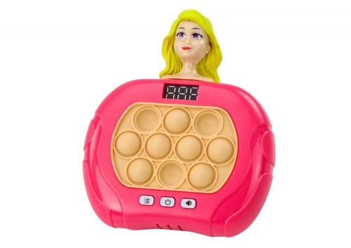 Pop-It Wac A Mole Doll Lights Sounds Pink Game