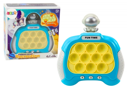 Pop-It Wac A Mole Game Spaceman Lights Sounds Blue