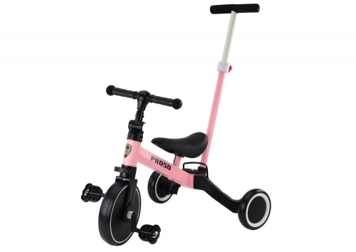 PRO50 Tricycle With Push Handle Pink