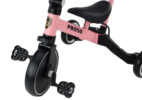 PRO50 Tricycle With Push Handle Pink