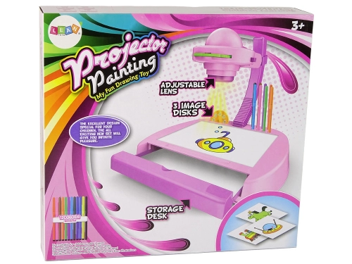 Projector Drawing Table Pink Maze Drawer