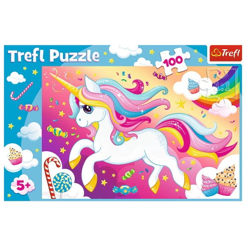 Puzzle - 100 - Beautiful Unicorn - Trefl 16386