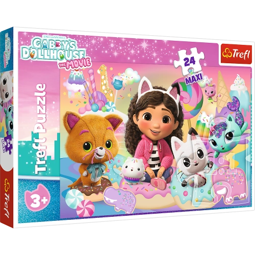 Puzzle – 24 Maxi – Gabby's Cat World – Trefl 14381