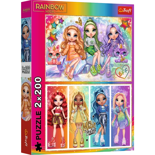 Puzzle - 2x200 - Rainbow dolls / MGA Rainbow high Trefl 13335