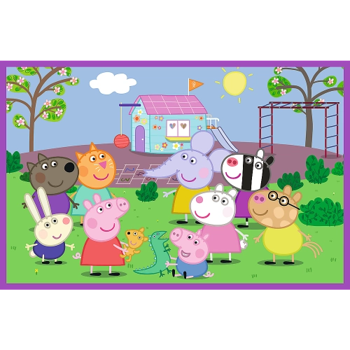 Puzzle - 2x24 - Peppa on the playground - Peppa Pig 34435