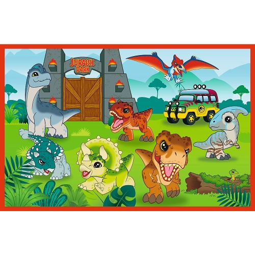 Puzzle - 2x24 - Small dinosaurs - Universal Jurassic World Trefl 34437