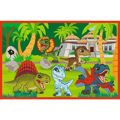 Puzzle - 2x24 - Small dinosaurs - Universal Jurassic World Trefl 34437
