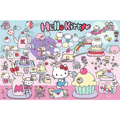 Puzzle – 300 Pieces – Discover the World of Hello Kitty – Hello Kitty Trefl 23031