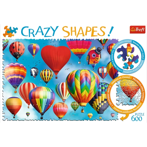 Puzzle - 600 Crazy Shapes - Colorful Balloons 11112