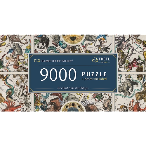 Puzzle - "9000 UFT" - Ancient Celestial Maps Trefl 81031