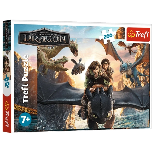 Puzzle 200 - Toothless and Friends Trefl 13348