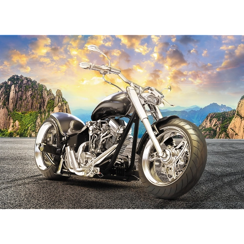 Puzzle 500 pcs. Black motorcycle 37384