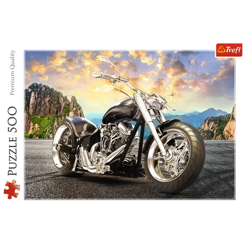 Puzzle 500 pcs. Black motorcycle 37384