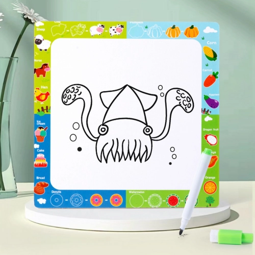 Puzzle Board 2in1 Wooden Educational Vegetables Marker