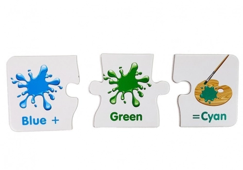 Puzzle Educational English Colors 10 Connections