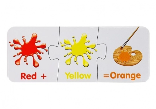 Puzzle Educational English Colors 10 Connections