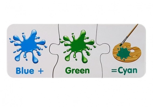 Puzzle Educational English Colors 10 Connections