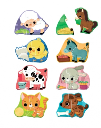 Puzzle Little Animal Friends Farm Polish Language Clementoni 50761