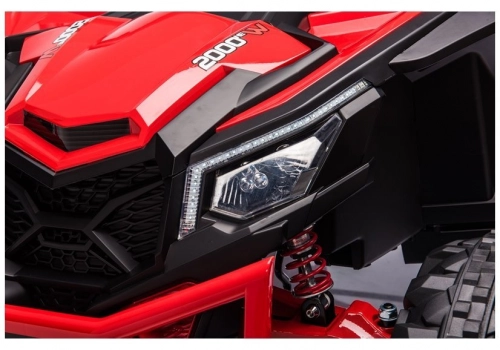 Divvietīgs bērnu elektromobilis Bagijs UTV-MX Red