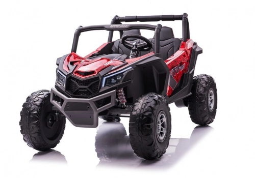 Divvietīgs bērnu elektromobilis Bagijs UTV-MX Red Spider Painted