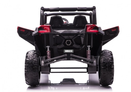 Divvietīgs bērnu elektromobilis Bagijs UTV-MX Red Spider Painted