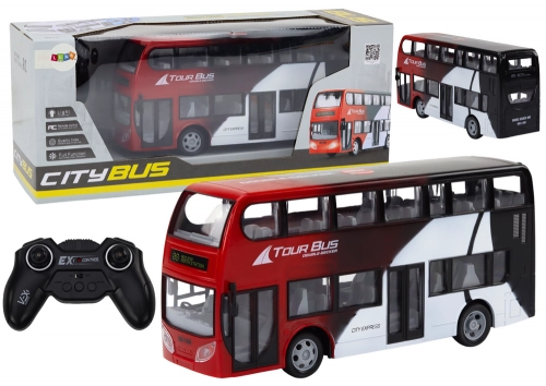 Radiovadāmā Divstāvu autobuss ar pulti