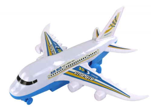 Radiovadāmā lidmašīna ar pulti Passenger Airplane White