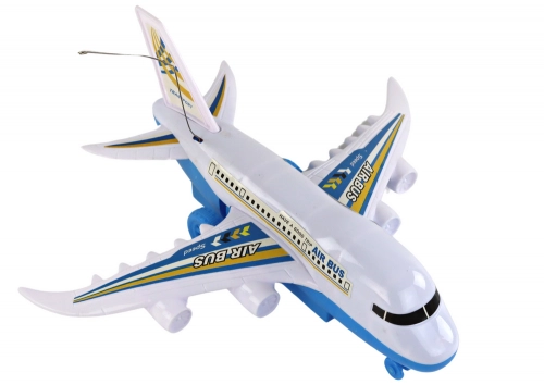 Radiovadāmā lidmašīna ar pulti Passenger Airplane White