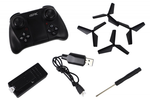 Radiovadāmā lidmašīna ar pulti Quadcopter Red